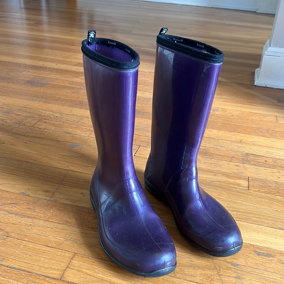 Kamik purple rain boots - size 10 - Picture 2 of 5